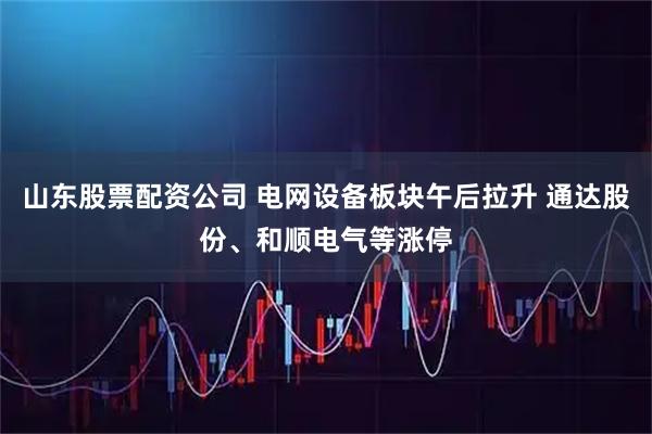 山东股票配资公司 电网设备板块午后拉升 通达股份、和顺电气等涨停
